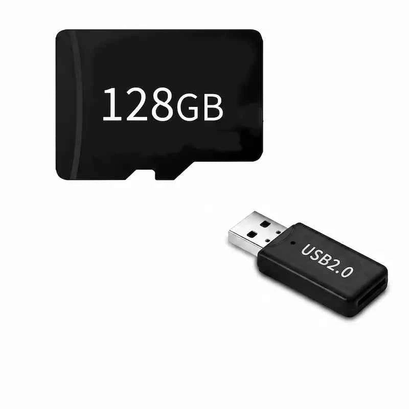 128 GB Micro SD atminties kortelė + USB adapteris