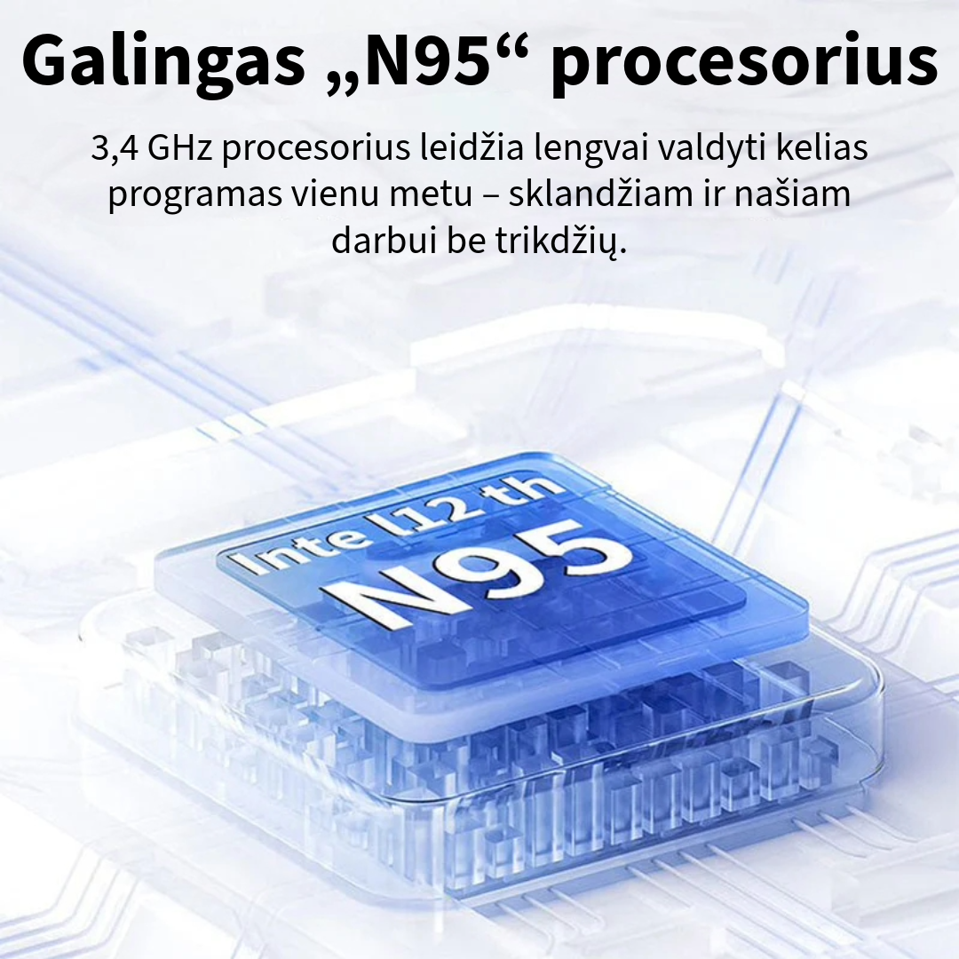 Nešiojamas kompiuteris D15 (Windows 11, 15.6 colių, Full HD, 256 GB atmintis)