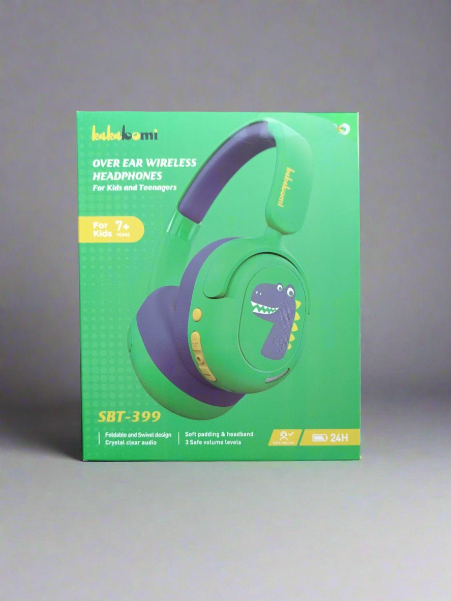 Belaidės ausinės vaikams ir paaugliams su Dinozauru SBT-399 (7+ metai)