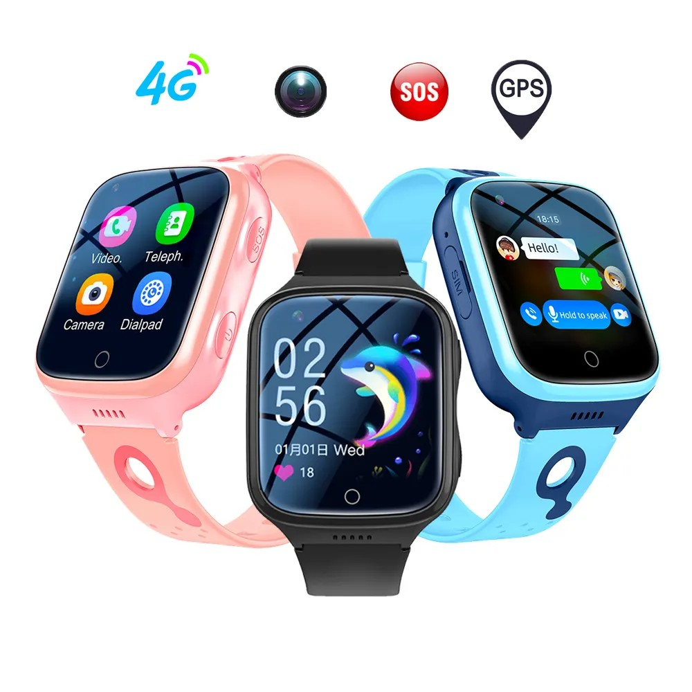 Išmanus laikrodis vaikams K9H, įvairių spalvų, mergaitėms ir berniukams, su GPS, SIM kortele, kamera, SOS mygtuku, vaizdo ir balso skambučiai