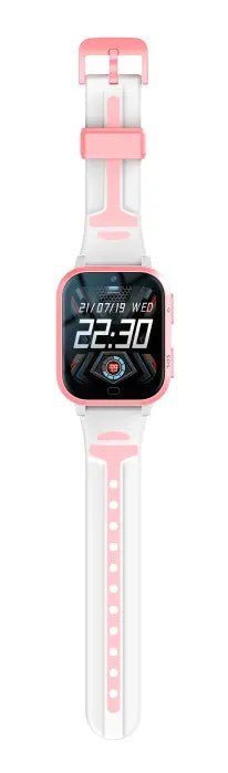 Išmanusis laikrodis vaikams su Bluetooth, SOS pagalbos mygtuku, wifi, SIM kortele, GPS sekimas, vietos nustatymas , mėlynos spalvos , atsparumas vandeniui IP67 , rožinės spalvos