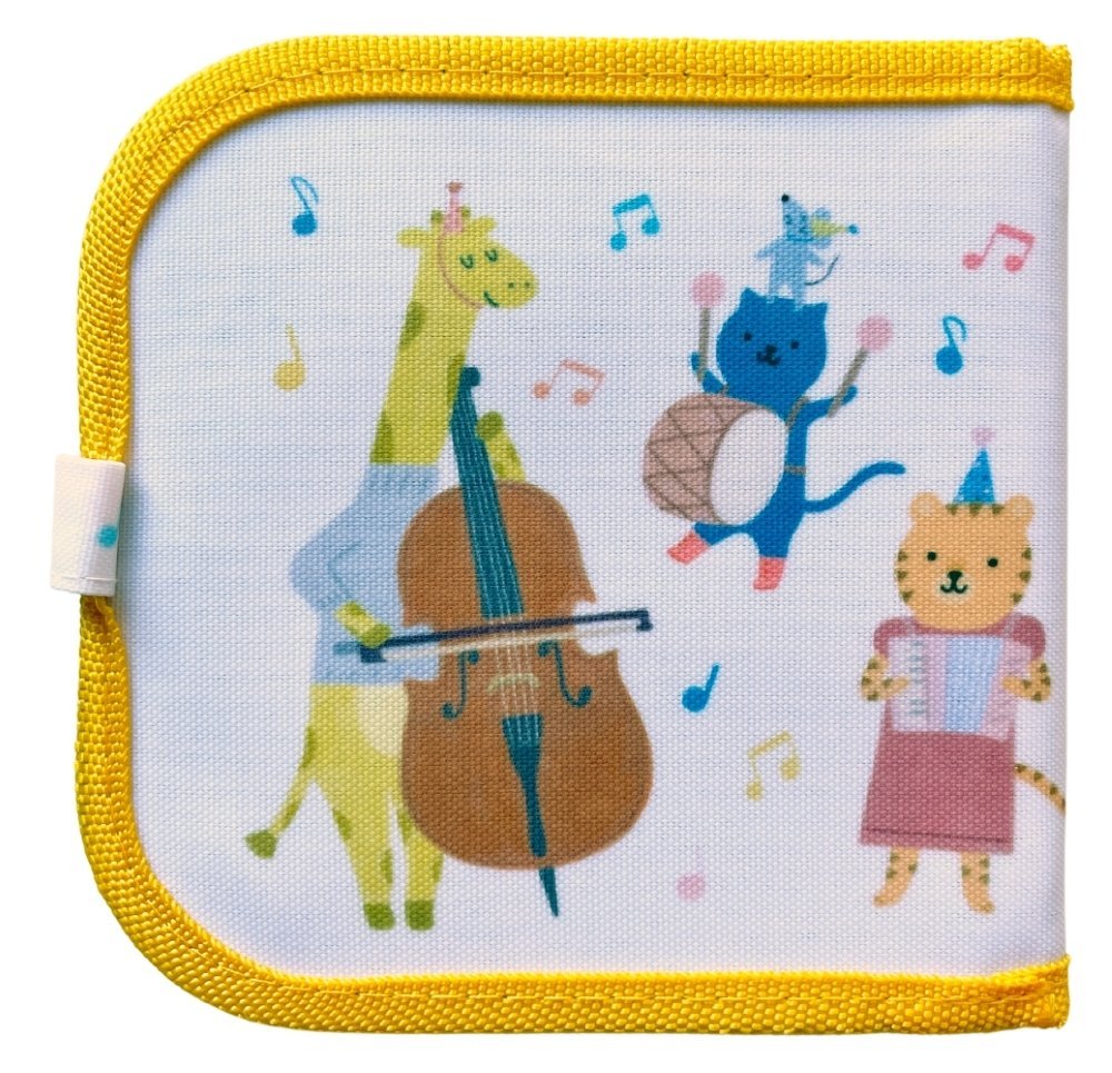 Jaq Jaq Bird mini knyga su netepančiomis kreidelėmis (2 rūšių) - Zebras