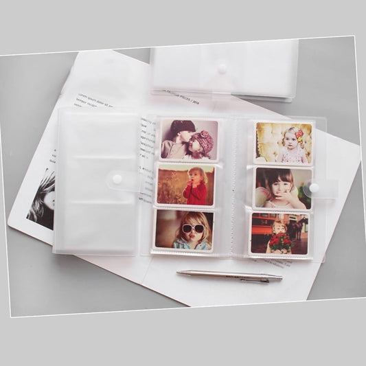 Nuotraukų albumas momentiniams fotoaparatams , skaidrus, permatomas, nuotraukų kolekcionavimas