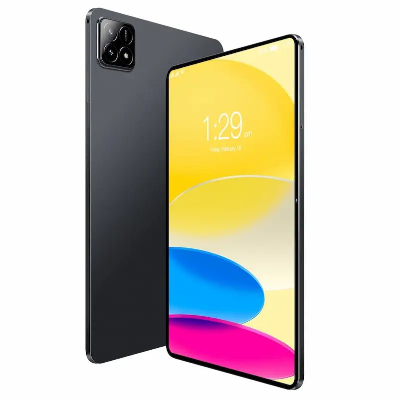 PAD 7S PRO planšetė su spalvotu ekranu – priekinė ir galinė pusės
