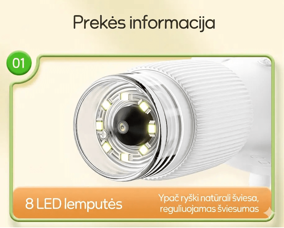 Mikroskopo specifikacijos