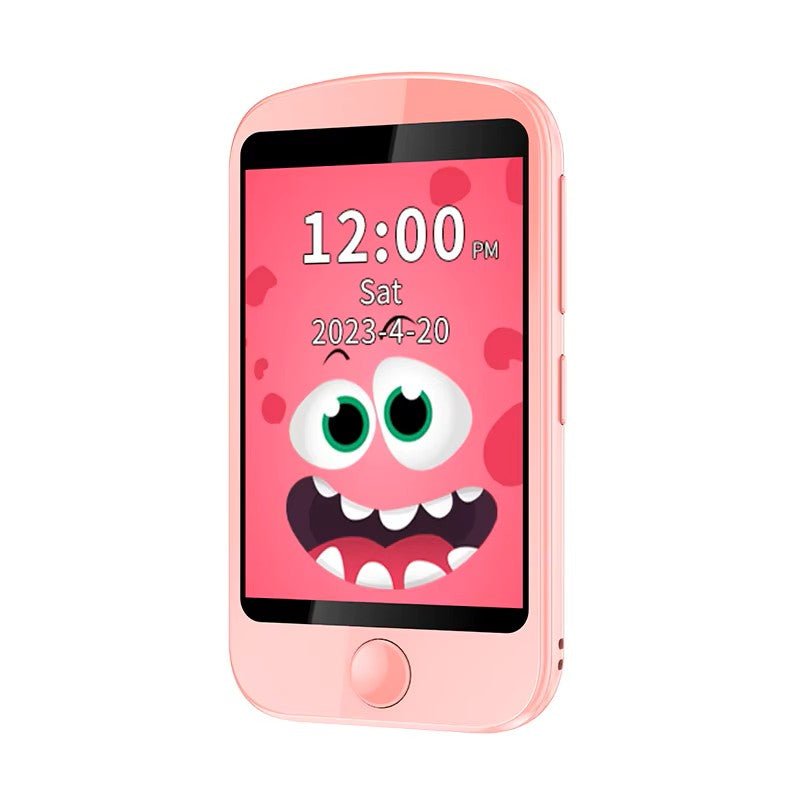 Vaikiškas išmanus telefonas su SIM kortele GPS sekimas, vaizdo skambučiai , žaidimai, 4G , rožinės spalvos su vienaragiais