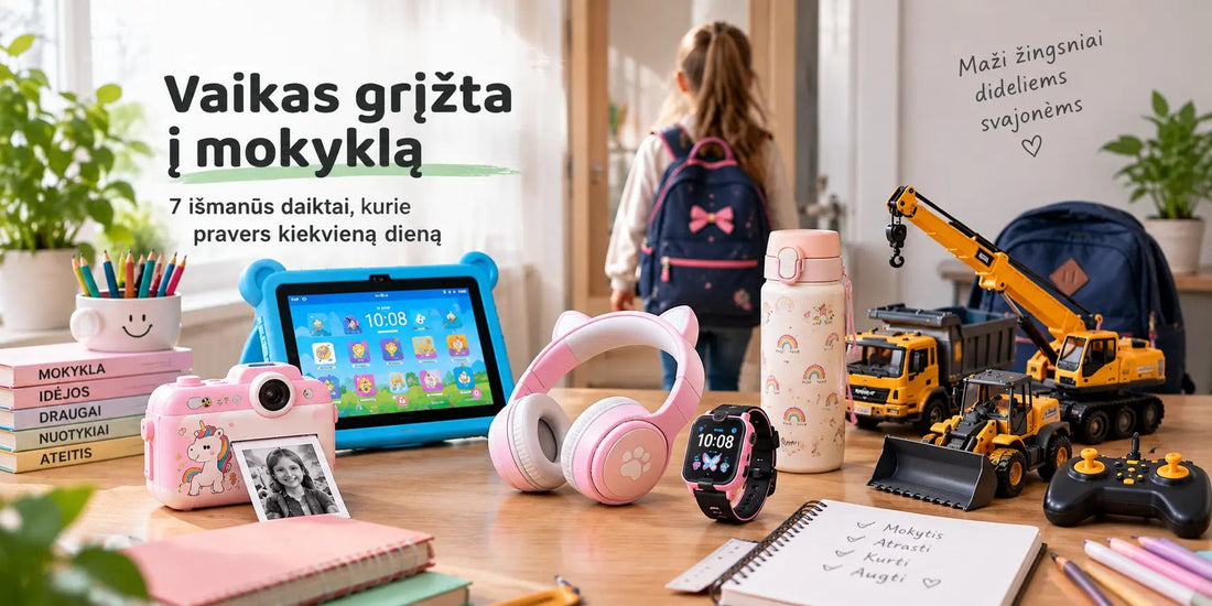išmanieji įrenginiai vaikams , laikrodžiai, ausinės, fotoaparatai