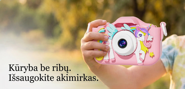 Fotoaparatai vaikams, momentiniai ir skaitmeniniai