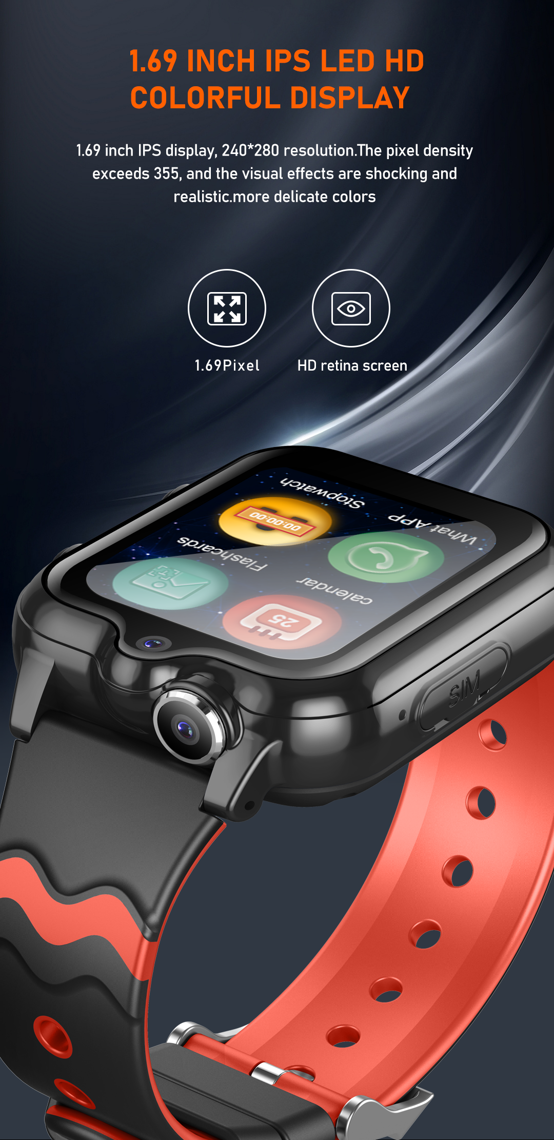 Išmanusis vaikiškas laikrodis su LIETUVIŲ KALBA KT18 (4G SIM, Android 8.1, Dviguba kamera, GPS)