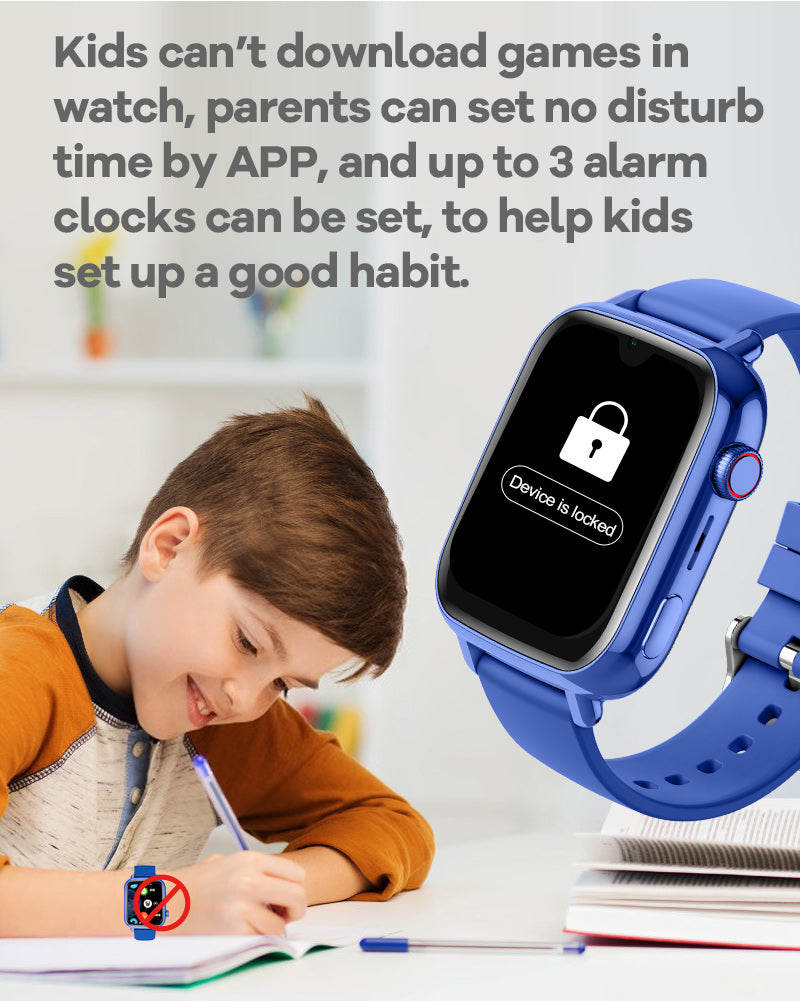 Išmanusis vaikiškas laikrodis-telefonas KT34 su LIETUVIŲ KALBA (4G SIM, Android 8.1, GPS)