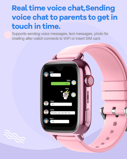 Išmanusis vaikiškas laikrodis-telefonas KT34 su LIETUVIŲ KALBA (4G SIM, Android 8.1, GPS)
