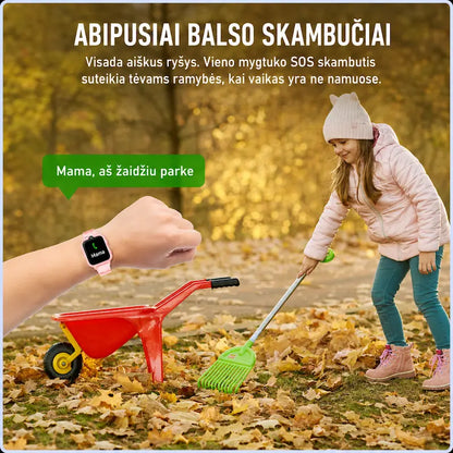 Išmanusis laikrodis vaikams KT18 (4G, GPS, Dviguba kamera, 900mAh)