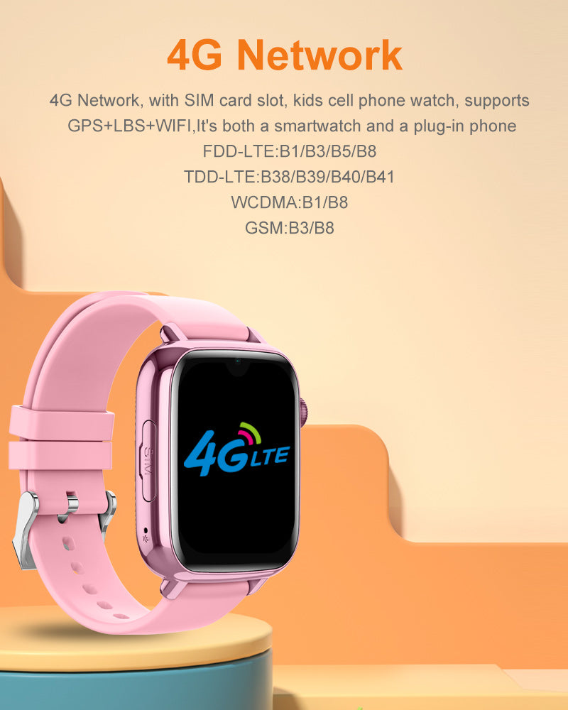 Išmanusis vaikiškas laikrodis-telefonas KT34 su LIETUVIŲ KALBA (4G SIM, Android 8.1, GPS)