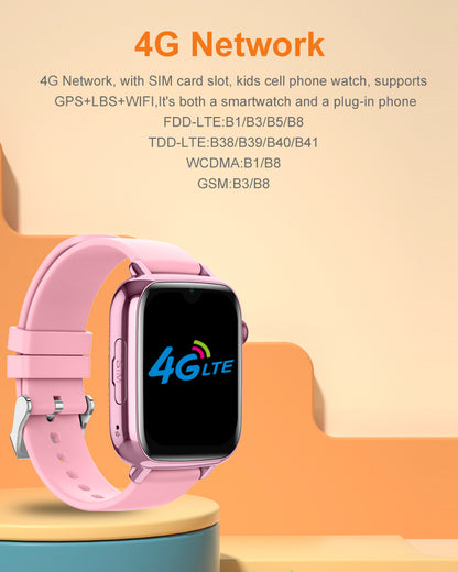 Išmanusis vaikiškas laikrodis-telefonas KT34 su LIETUVIŲ KALBA (4G SIM, Android 8.1, GPS)