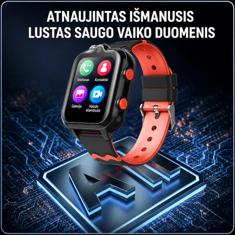 Išmanusis laikrodis vaikams KT18 (4G, GPS, Dviguba kamera, 900mAh)