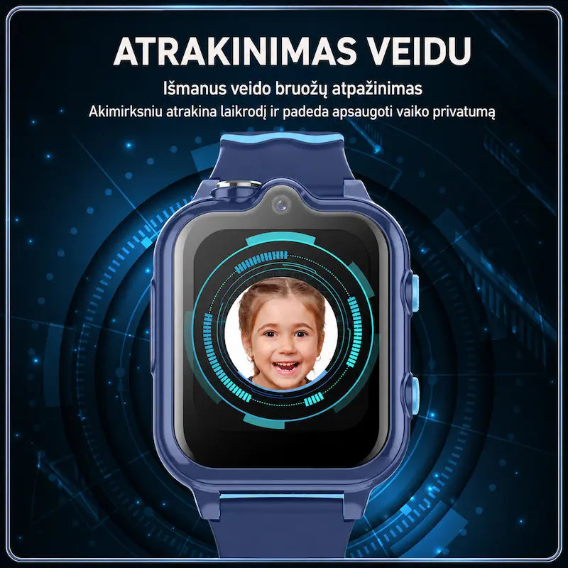 Išmanusis laikrodis vaikams KT18 (4G, GPS, Dviguba kamera, 900mAh)