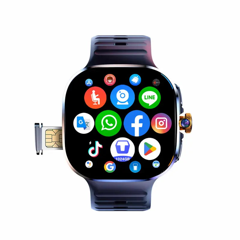 Išmanusis laikrodis suaugusiems MT110 (4G, GPS, AMOLED, kamera, 950 mAh)