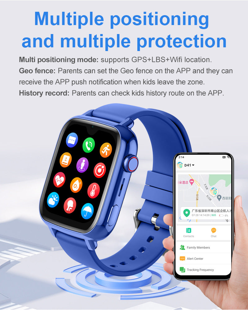 Išmanusis vaikiškas laikrodis-telefonas KT34 su LIETUVIŲ KALBA (4G SIM, Android 8.1, GPS)