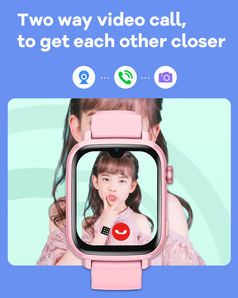 Išmanusis vaikiškas laikrodis-telefonas KT34 su LIETUVIŲ KALBA (4G SIM, Android 8.1, GPS)