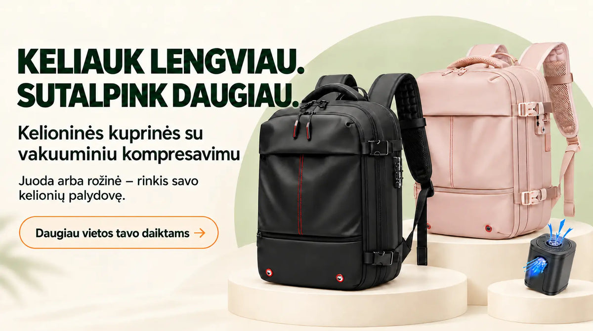 Kelioninės rankinio bagažo kuprinės