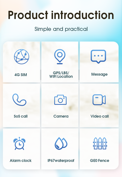 Išmanusis vaikiškas laikrodis-telefonas KT37 UltraSlim su LIETUVIŲ KALBA (4G SIM, AMOLED ekranas, AI palaikymas, GPS)