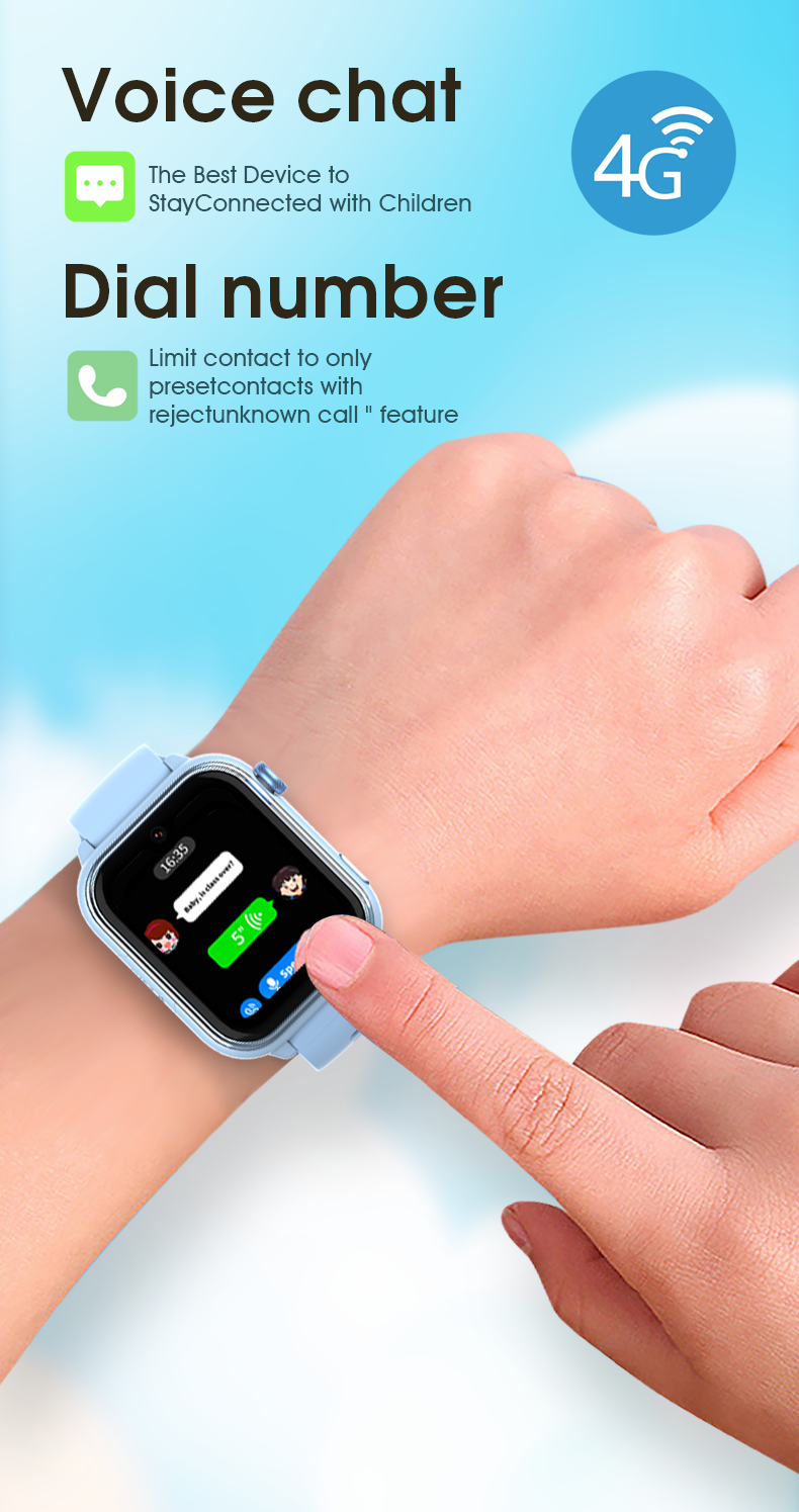 Išmanusis vaikiškas laikrodis-telefonas KT37 UltraSlim su LIETUVIŲ KALBA (4G SIM, AMOLED ekranas, AI palaikymas, GPS)