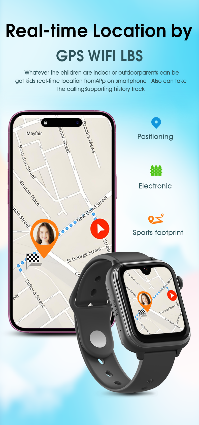 Išmanusis vaikiškas laikrodis-telefonas KT37 UltraSlim su LIETUVIŲ KALBA (4G SIM, AMOLED ekranas, AI palaikymas, GPS)