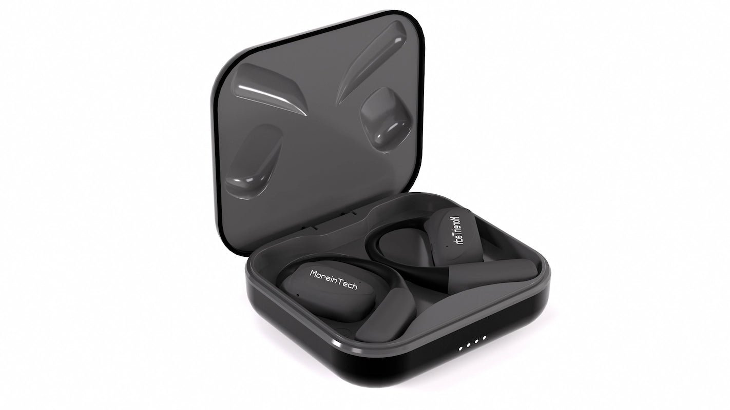 Atviro tipo belaidės ausinės MoreinTech MY-900 Open-Ear (45h, IPX4)