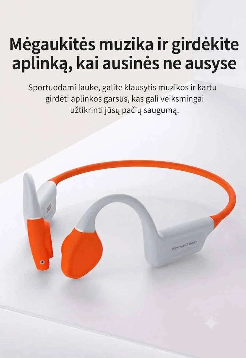 ES-998 Plus - ausinės plaukimui ir aktyviam sportui (8 GB atmintis, IPX8)