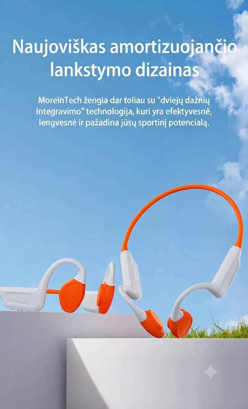ES-998 Plus - ausinės plaukimui ir aktyviam sportui (8 GB atmintis, IPX8)