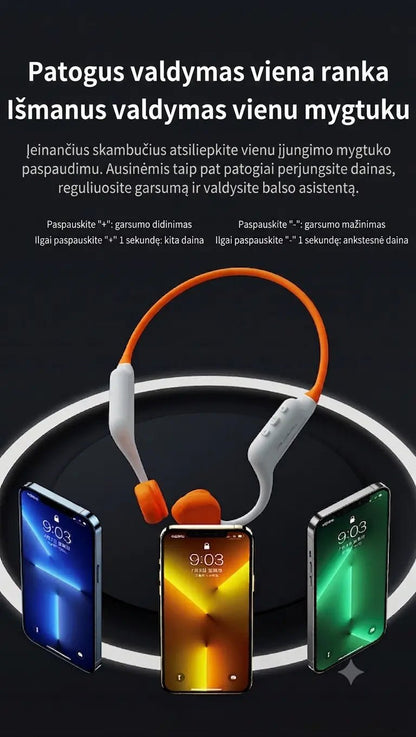 ES-998 Plus - ausinės plaukimui ir aktyviam sportui (8 GB atmintis, IPX8)
