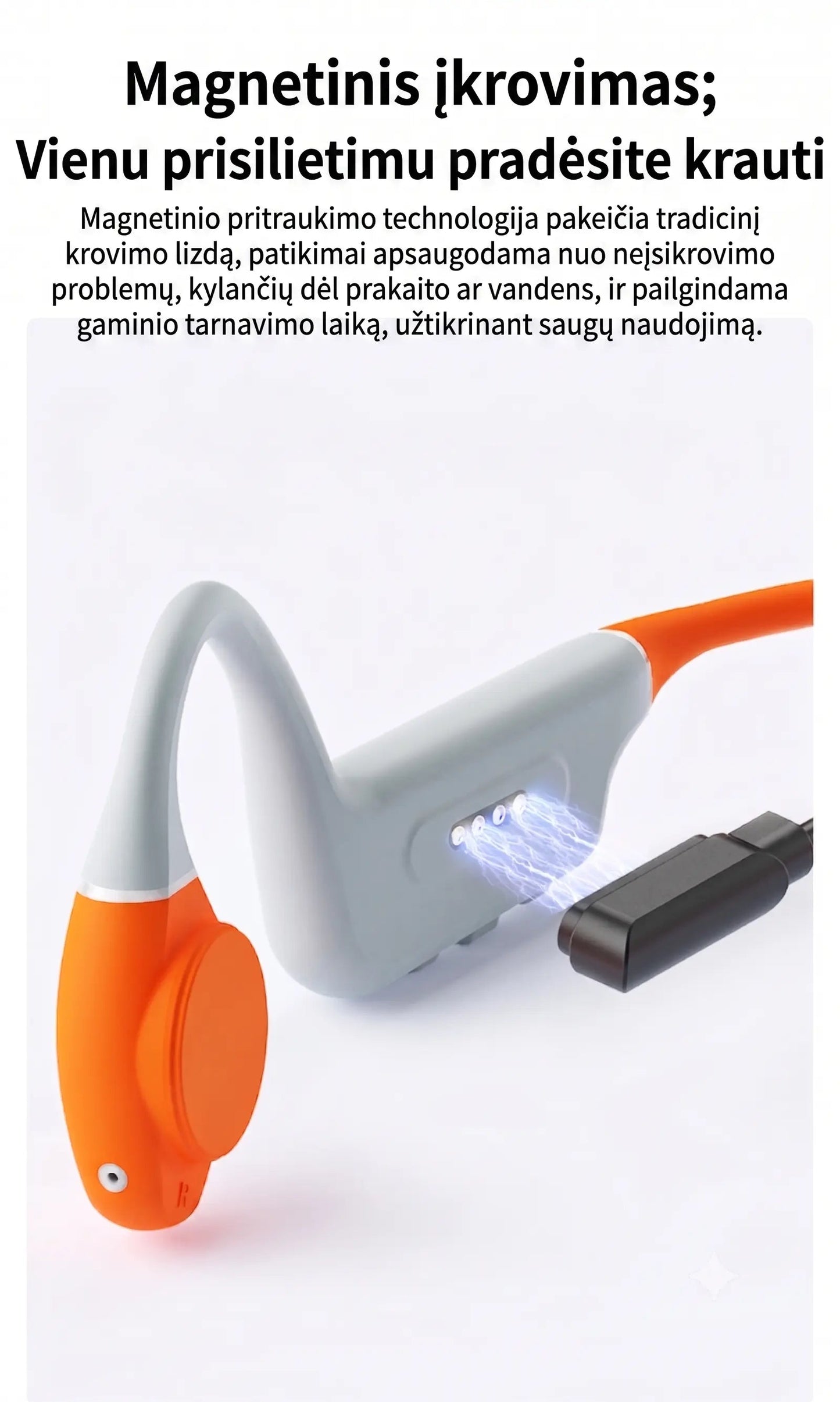 ES-998 Plus - ausinės plaukimui ir aktyviam sportui (8 GB atmintis, IPX8)