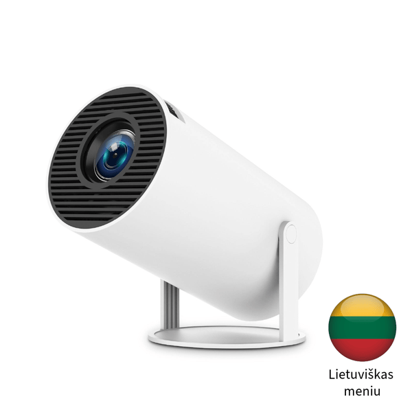 HD Vaizdo Projektorius HY300 PRO (Android 11.0, LT meniu kalba, WiFi 6 (2.4G/5G), Bluetooth 5.0)
