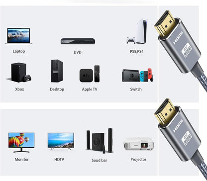 HDMI KABELIS 4K tinkamas daugeliui įrenginių 