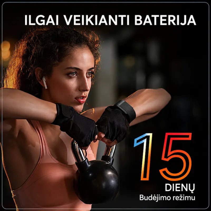 Išmanioji sveikatos apyrankė MF91 be ekrano (EKG, pulsas, SpO₂, IP68)
