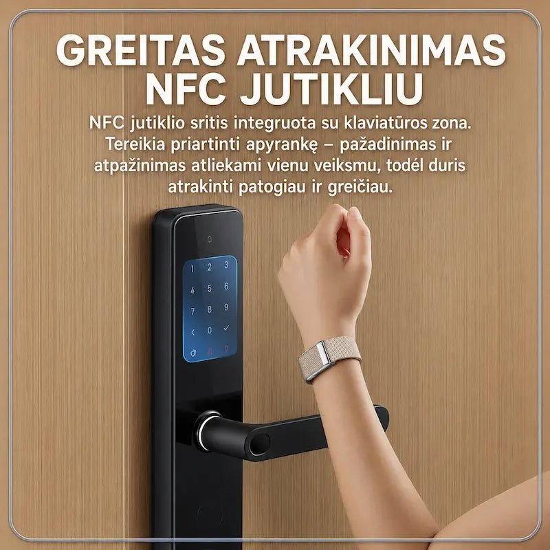 Išmanioji sveikatos apyrankė MF91 be ekrano (EKG, pulsas, SpO₂, IP68)