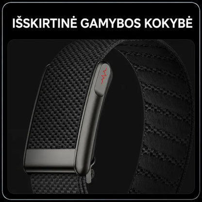 Išmanioji sveikatos apyrankė MF91 be ekrano (EKG, pulsas, SpO₂, IP68)