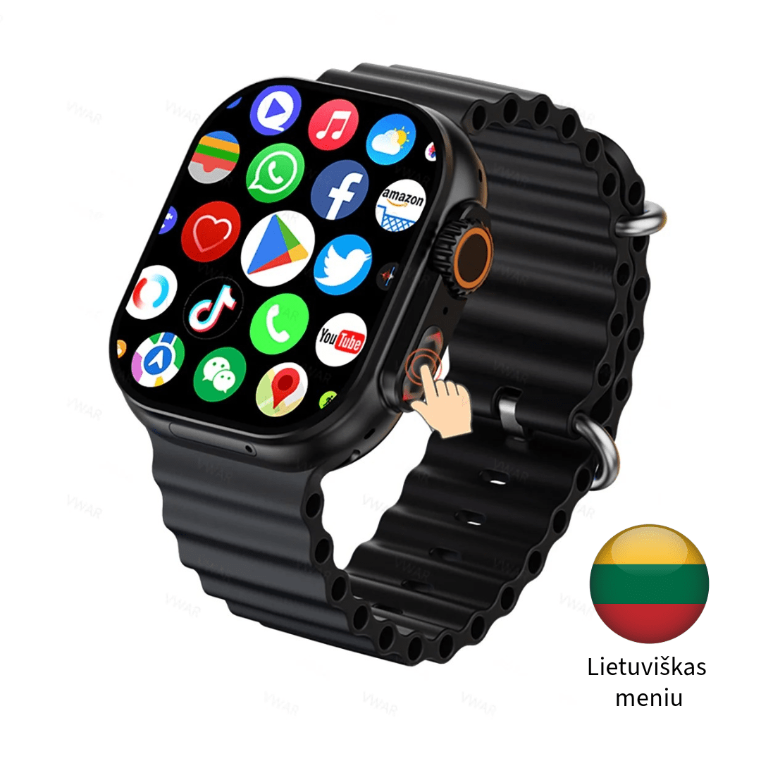 išmanusis laikrodis suaugusiems, juodos spalvos su bluetooth, wifi, 4G SIM kortele, GPS , skambinimo funkcija, google play, facebook, youtube , ilgai veikianti baterija