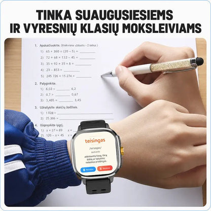Išmanusis laikrodis suaugusiems MT110 (4G, GPS, AMOLED, kamera, 950 mAh)