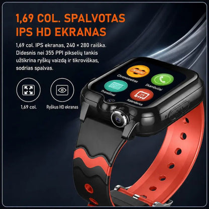 Išmanusis laikrodis vaikams KT18 (4G, GPS, Dviguba kamera, 900mAh)