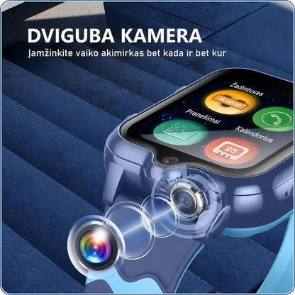 Išmanusis laikrodis vaikams KT18 (4G, GPS, Dviguba kamera, 900mAh)