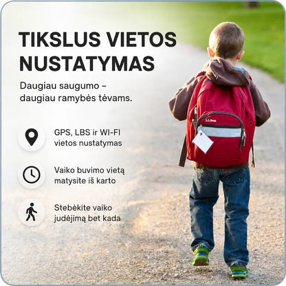 Išmanusis laikrodis vaikams KT18 (4G, GPS, Dviguba kamera, 900mAh)
