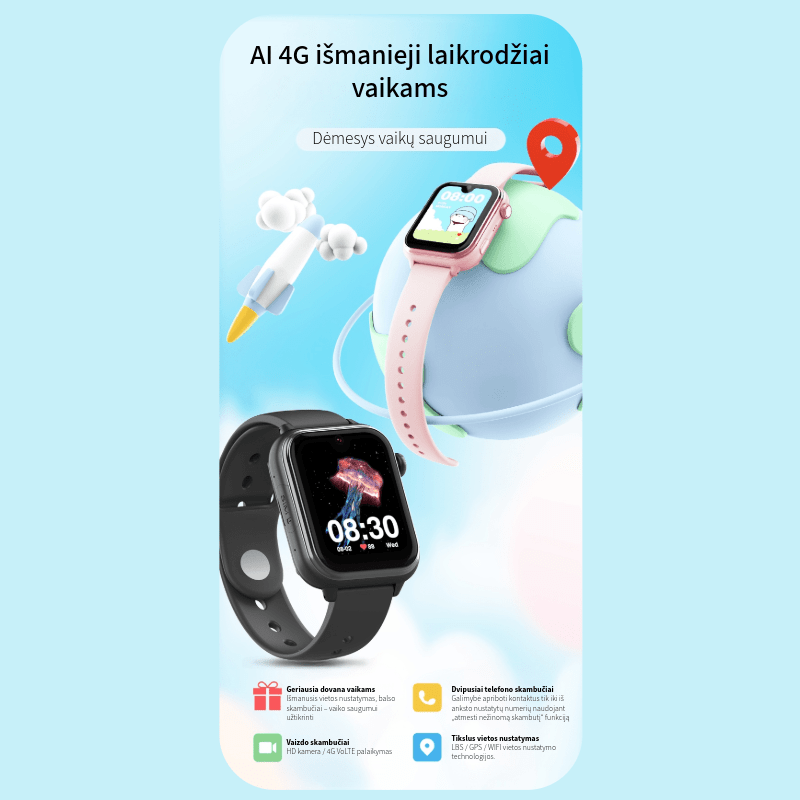 Išmanusis laikrodis vaikams KT37 UltraSlim