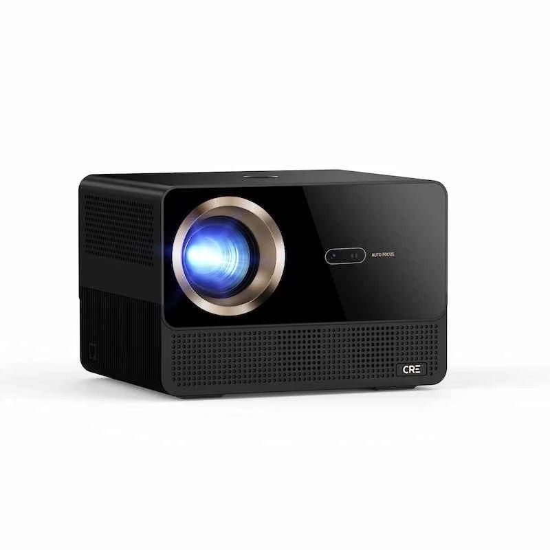 Išmanusis namų kino projektorius CR67 | 1200 ANSI Liumenų, Native 1080P, 4K palaikymas, Google TV OS & Auto-Fokusavimas
