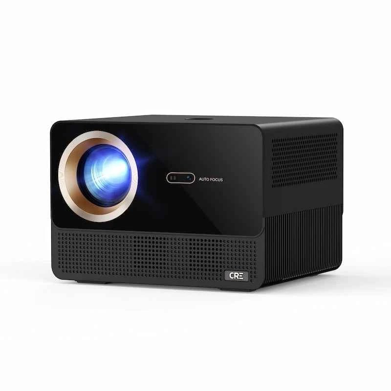 Išmanusis namų kino projektorius CR67 | 1200 ANSI Liumenų, Native 1080P, 4K palaikymas, Google TV OS & Auto-Fokusavimas