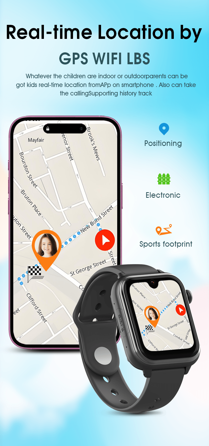 Išmanusis laikrodis vaikams KT37 UltraSlim