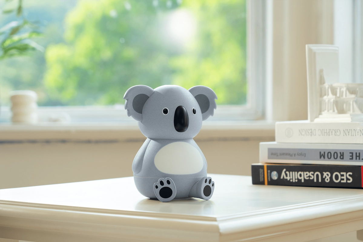 Aromaterapinis Koalos difuzorius su melodijomis ir LED šviesa