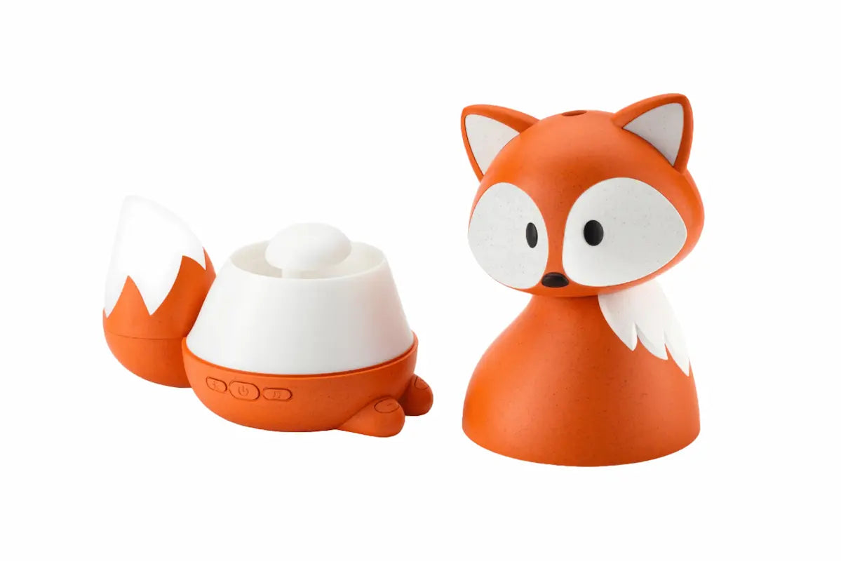 Aromaterapinis Lapės difuzorius su melodijomis ir LED šviesa