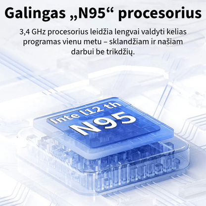 Nešiojamas kompiuteris PRITOM D15 (Windows 11, 15.6 colių, Full HD, 256 GB atmintis)