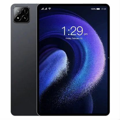 Juoda PAD 7S PRO planšetė – vaizdas iš priekio ir nugarėlės